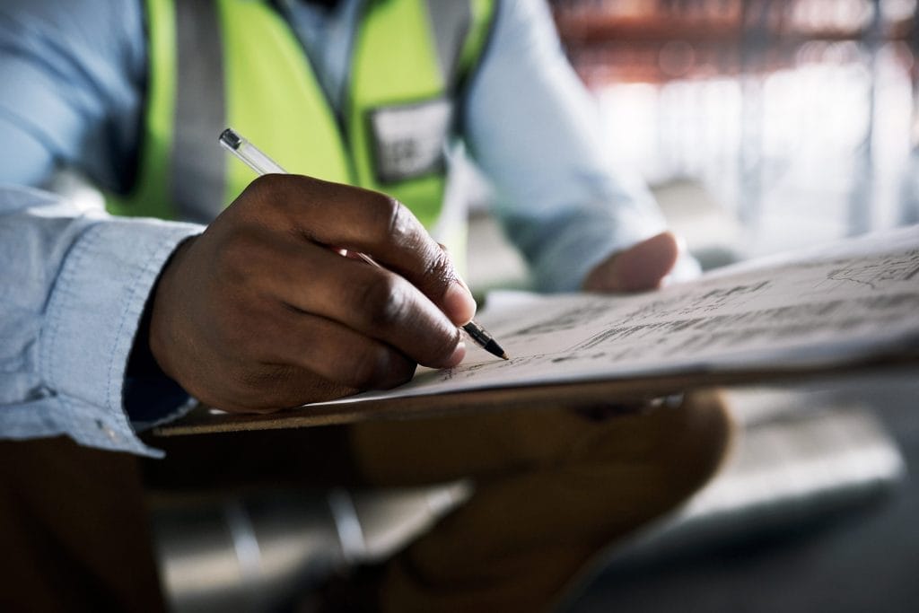 Commercial radon constant monitoring technician