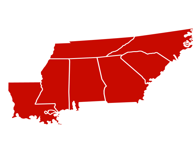 Commercial Radon Mitigation Service Area
